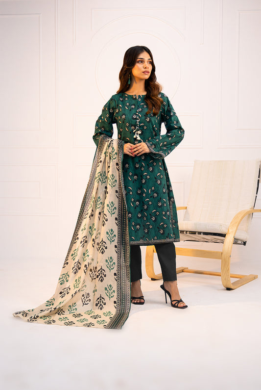 3 Pc | Unstitched | Lawn