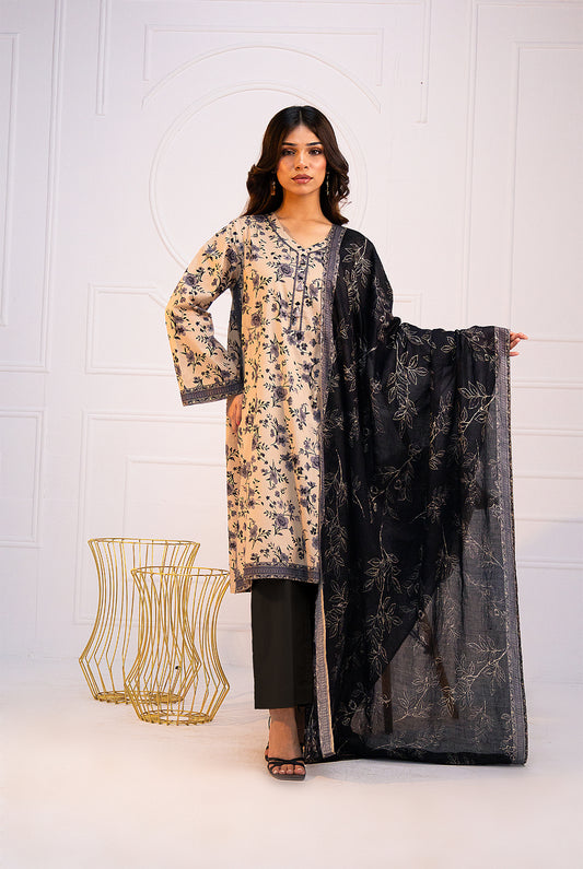 3 Pc | Unstitched | Lawn