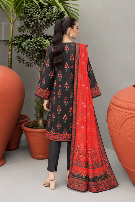 3 PIECE - PRINTED LAWN SUIT