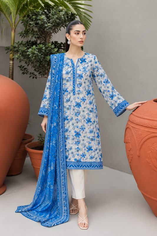 3 PIECE - PRINTED LAWN SUIT