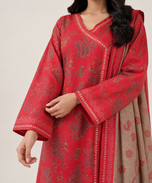 3 PIECE - PRINTED LAWN SUIT