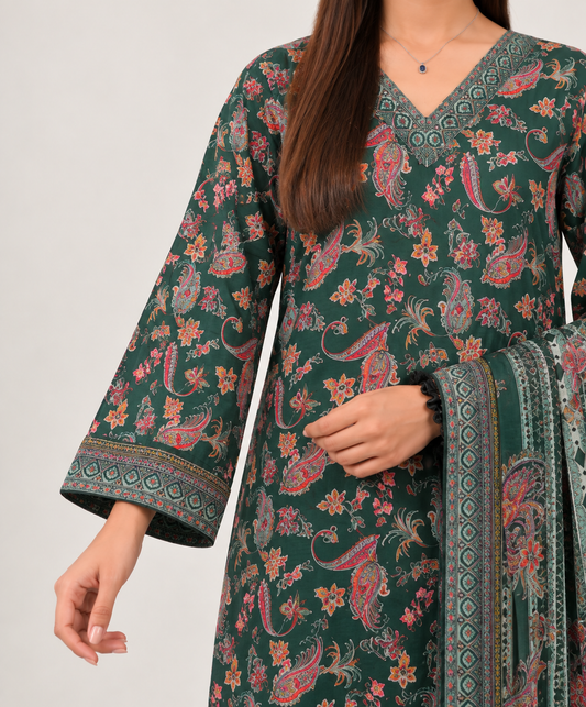 3 PIECE - PRINTED LAWN SUIT