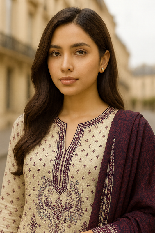 3 PCS | UNSTITCHED | PRINTED KHADDAR