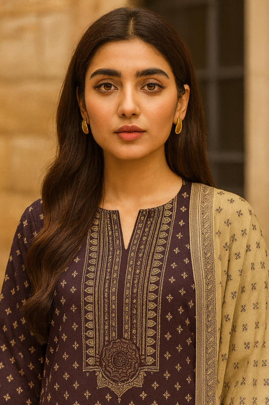 3 PCS | UNSTITCHED | PRINTED KHADDAR
