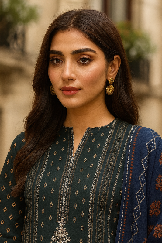 3 PCS | UNSTITCHED | PRINTED KHADDAR