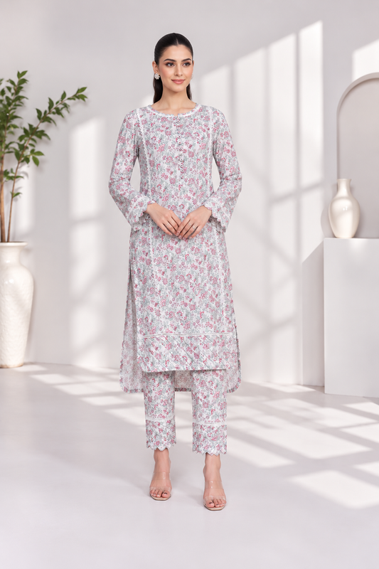 2 Piece - Printed Lawn Suit