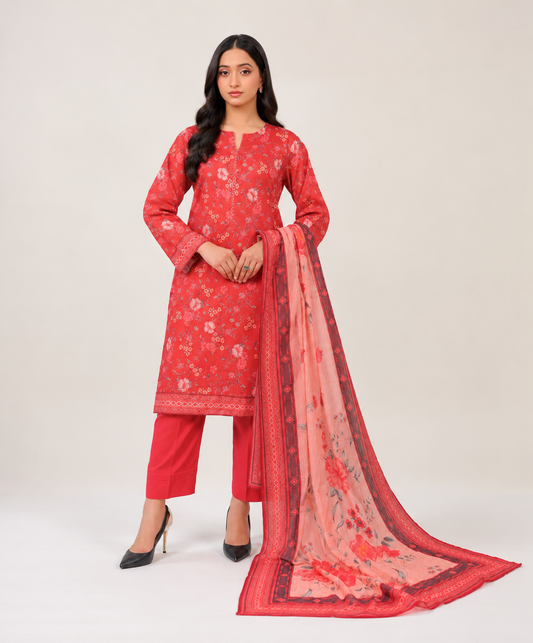 3 PIECE - PRINTED LAWN SUIT