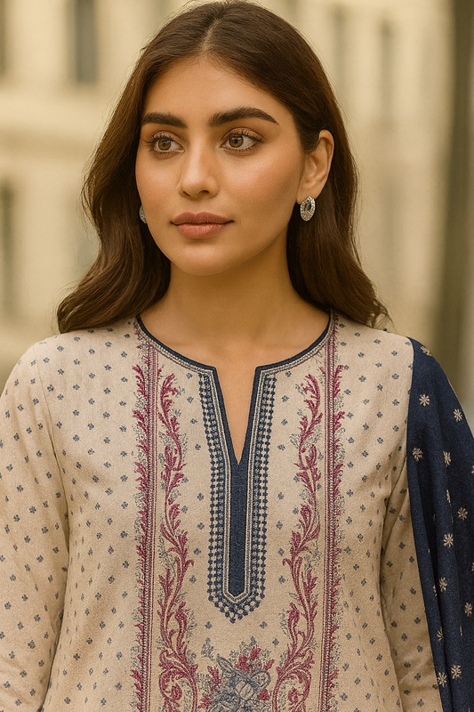 3 PCS | UNSTITCHED | PRINTED KHADDAR