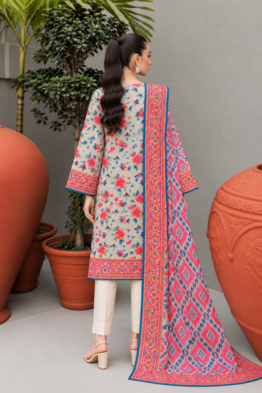 3 PIECE - PRINTED LAWN SUIT