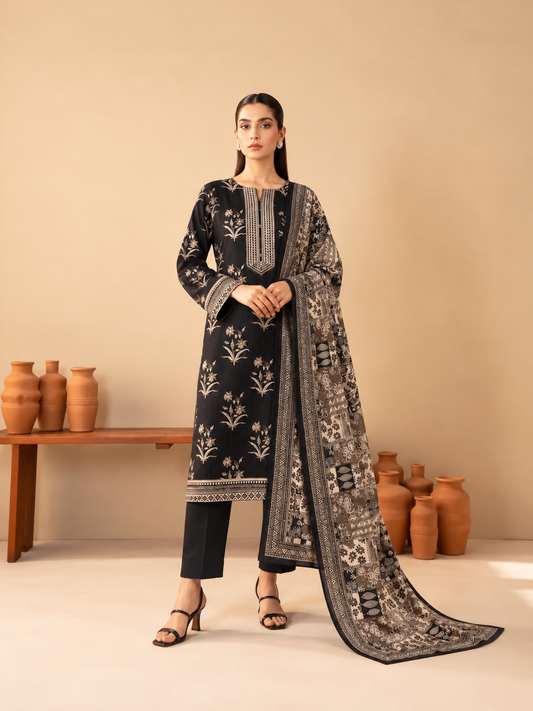 3 PIECE - PRINTED LAWN SUIT