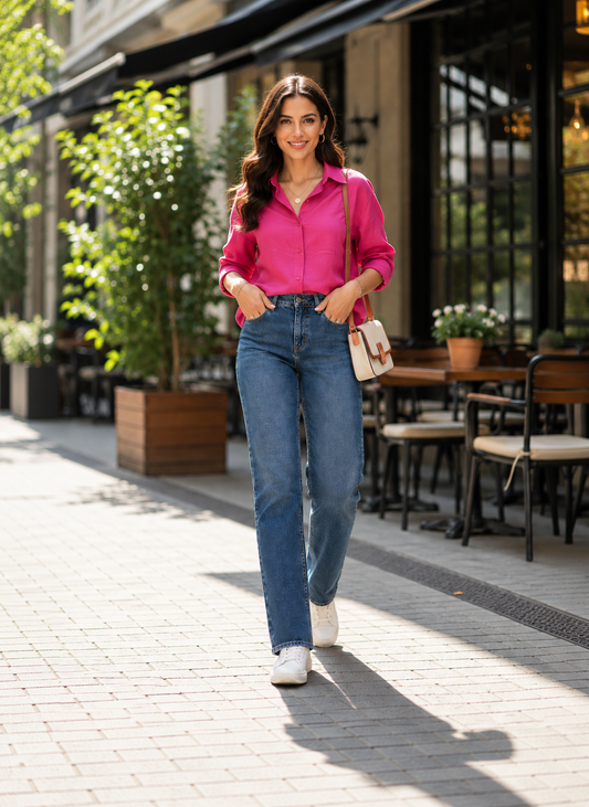 Women’s Dark Blue Slim Fit Denim Jeans