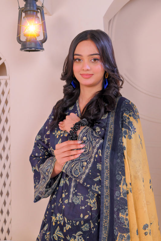 3 PIECE - PRINTED LAWN SUIT
