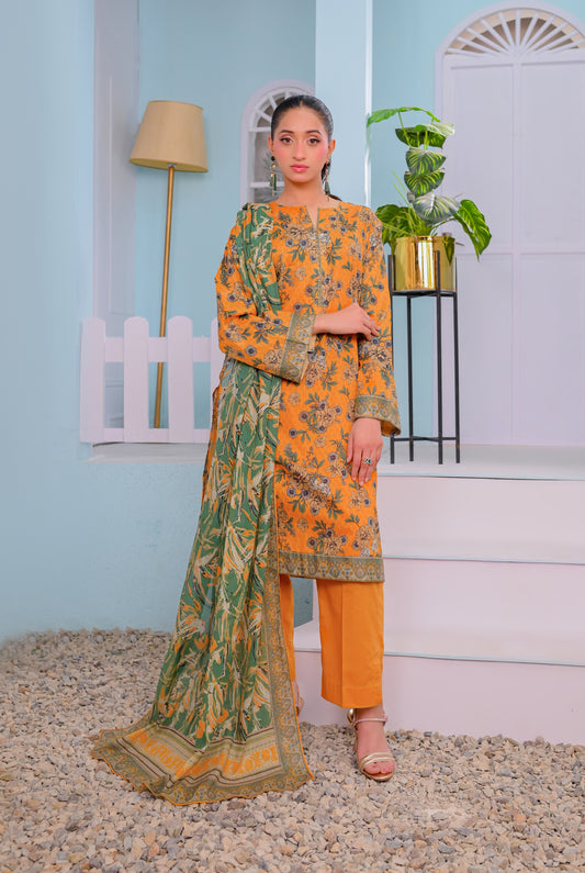 3 PIECE - PRINTED LAWN SUIT