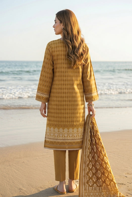 3 PIECE - PRINTED LAWN SUIT