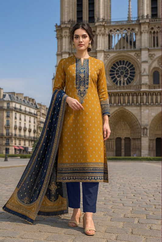 3 PCS | UNSTITCHED | PRINTED KHADDAR