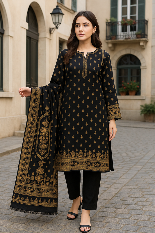 3 PCS | UNSTITCHED | PRINTED KHADDAR