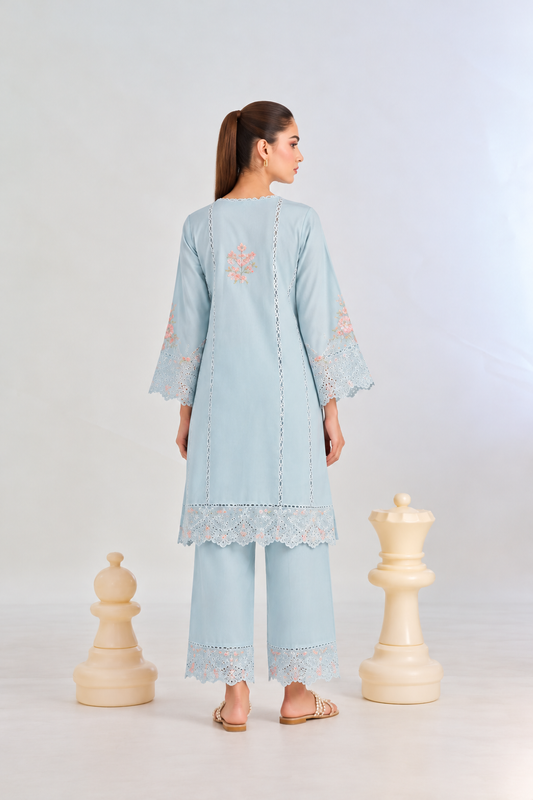 2 Piece - Dyed Embroidered Lawn Suit