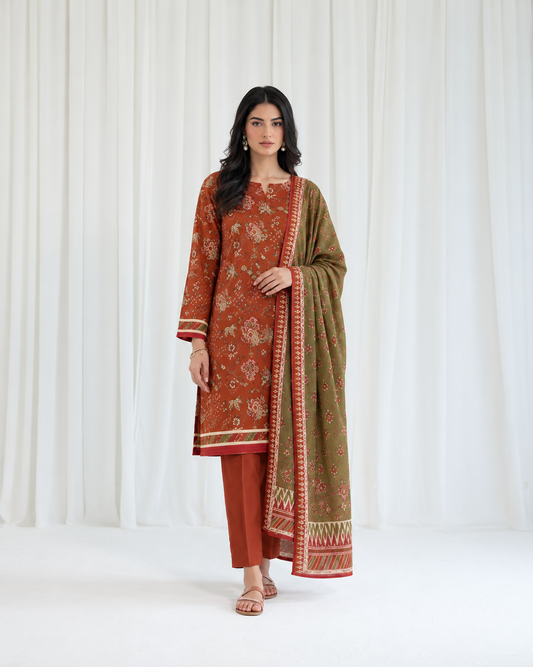 3 PIECE - PRINTED LAWN SUIT