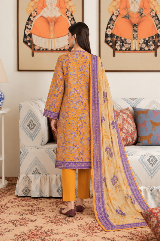 3 PIECE - PRINTED LAWN SUIT