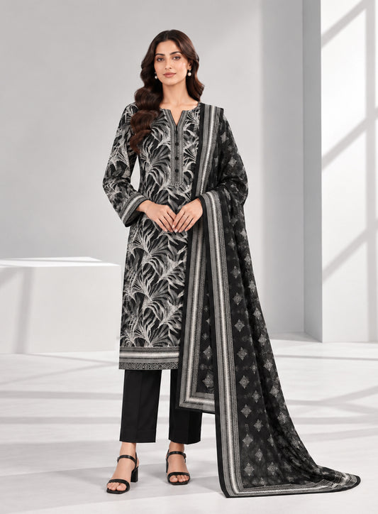 3 PIECE - PRINTED LAWN SUIT