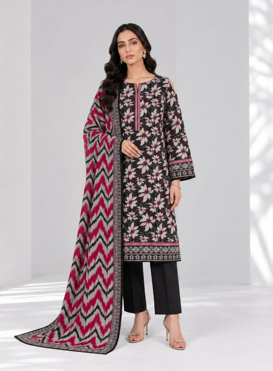 3 PIECE - PRINTED LAWN SUIT