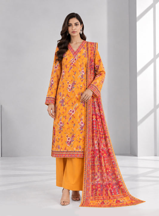 3 PIECE - PRINTED LAWN SUIT