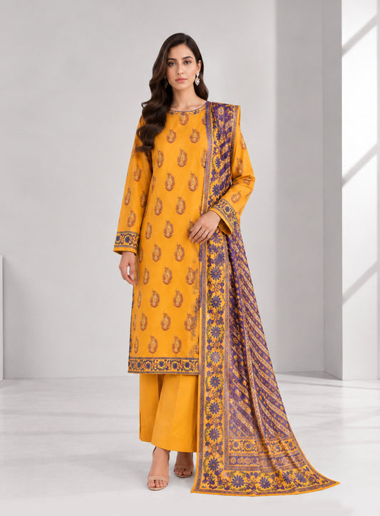 3 PIECE - PRINTED LAWN SUIT