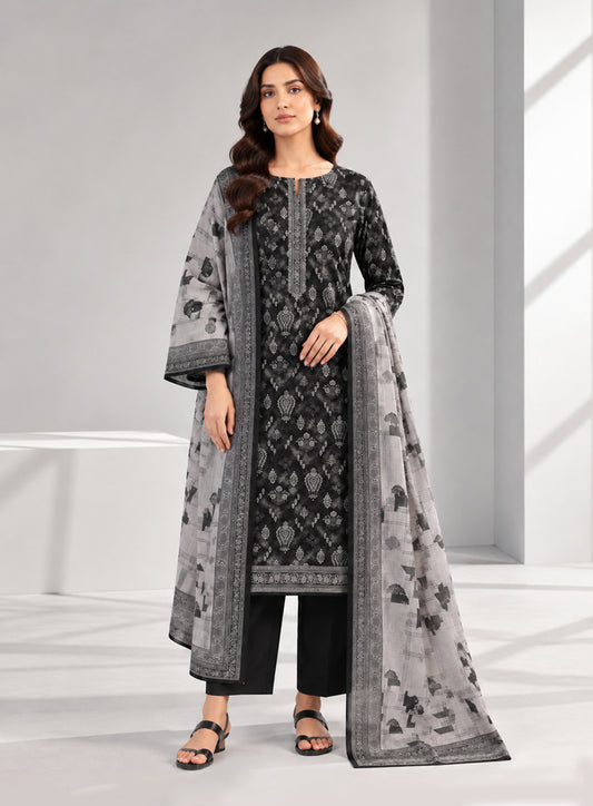3 PIECE - PRINTED LAWN SUIT