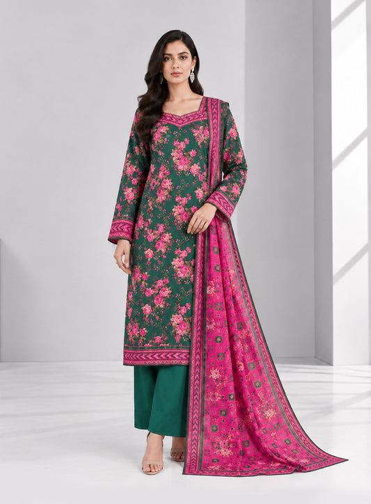 3 PIECE - PRINTED LAWN SUIT
