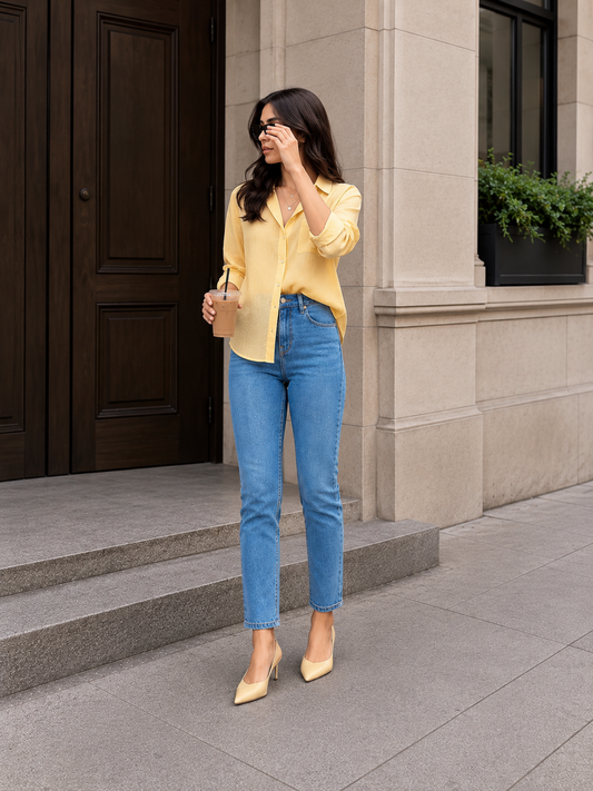 Women’s Light Blue Slim Fit Denim Jeans