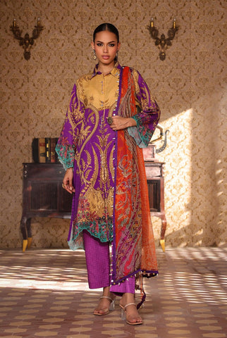 3 Piece Unstitched | Digital Printed | Lawn