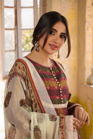 3 Piece Unstitched | Embroidered | Lawn