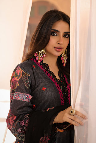 3 Piece Unstitched | Embroidered | Lawn