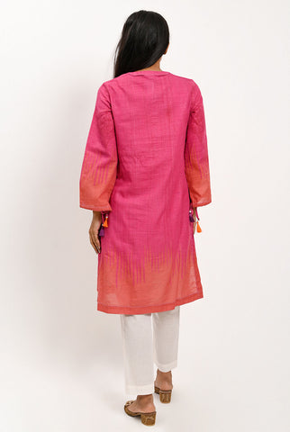 1PC | Khaddar Emb. Frandango Pink Shirt |RTW