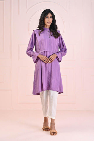 1 PC | RTW | Poly Viscose Dyed Purple Haze Shirt