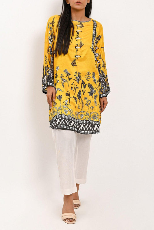 PC | Yellow & Black Nature Print Shirt | RTW