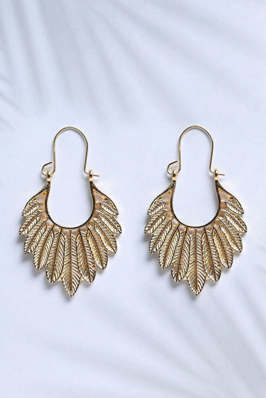 drop loops metal formal earrings