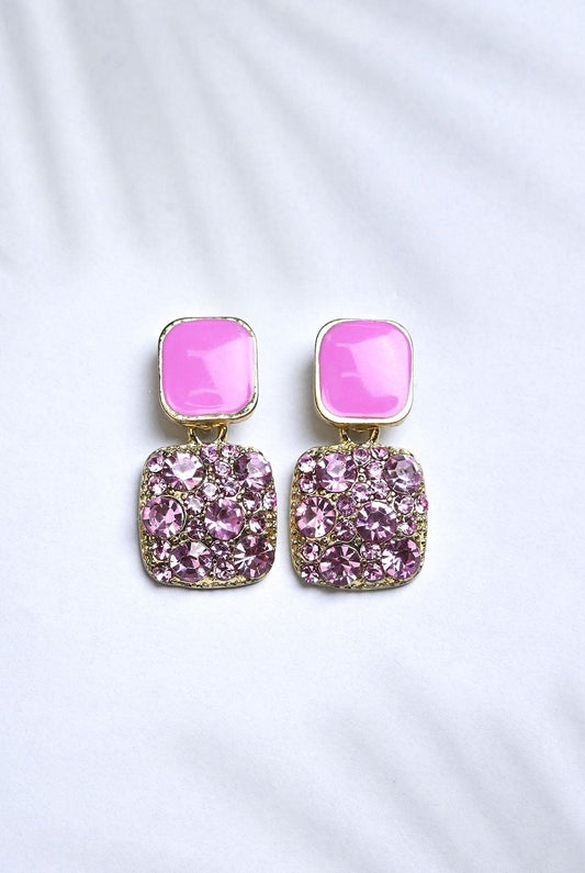 dangle crystal earrings