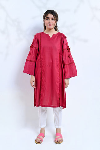 1Pc | Dobby Signal Red Shirt |RTW