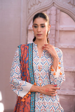 3 Piece | Unstitched | Digital Printed Lawn