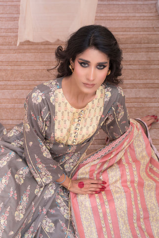 3 Piece | Unstitched | Digital Printed Lawn