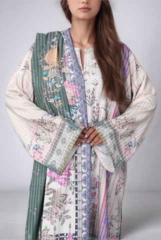 2PC | Viscose Slub Shirt & Dupatta |RTW