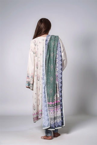 2PC | Viscose Slub Shirt & Dupatta |RTW