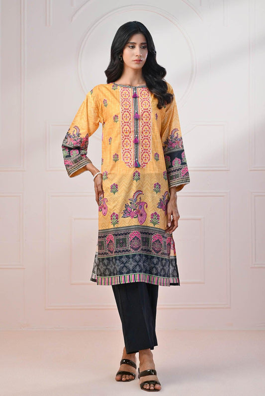 1 PC | RTW | Digital Printed Embroidered Lawn Shirt