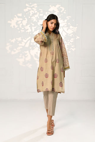 1Pc | Sand Castle Lawn Kurti | RTW