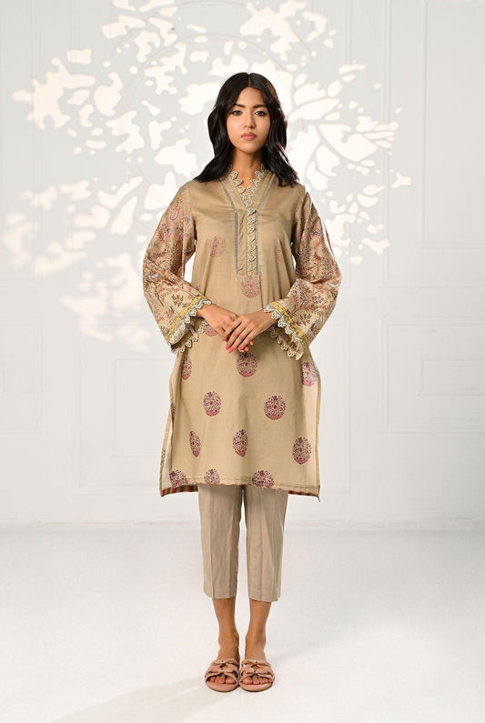 1Pc | Sand Castle Lawn Kurti | RTW