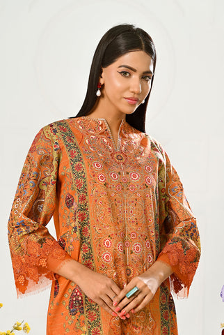 1 Pc | RTW | Embroidered Fancy Lawn Shirt