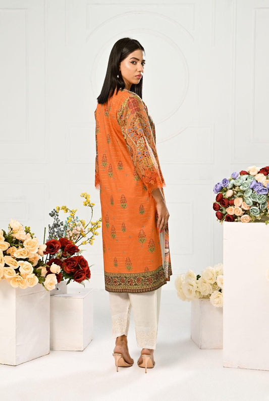 1 Pc | RTW | Embroidered Fancy Lawn Shirt