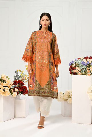 1 Pc | RTW | Embroidered Fancy Lawn Shirt