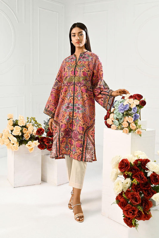 1 Pc | RTW | Embroidered Fancy Lawn Shirt